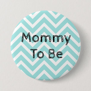 Schaltfläche "Mommy to be Zickzack Baby Shower" Button