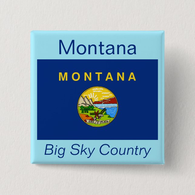 Schaltfläche "Montanan Flag" Button (Vorderseite)