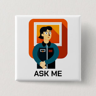 Schaltfläche "Museum Frag Me Doctor" Button