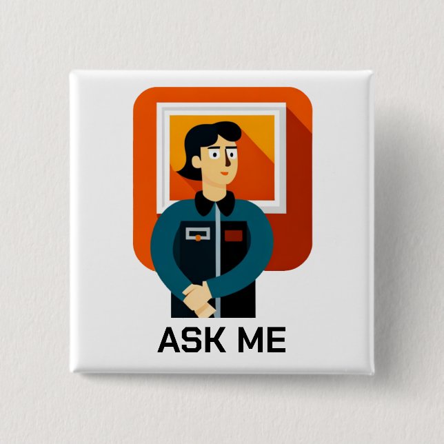 Schaltfläche "Museum Frag Me Doctor" Button (Vorderseite)