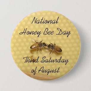 Schaltfläche "National Honey Bee Day" Button