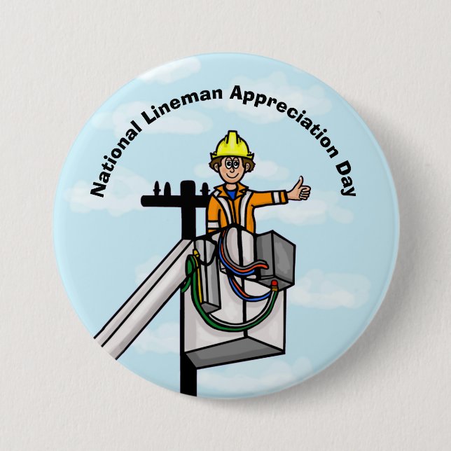 Schaltfläche "National Lineman Appreciation Day" Button (Vorderseite)