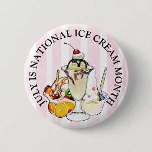 Schaltfläche "Nationaler Eiskremmonat" Button