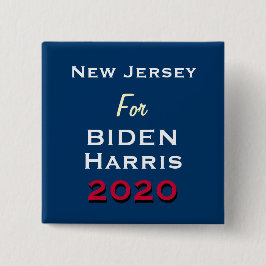 Schaltfläche "NEW JERSEY for BIDEN HARRIS 2020" Button