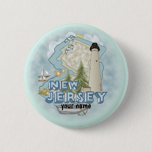 Schaltfläche "New Jersey Lighthouse Button" Button