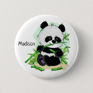 Schaltfläche "niedlich Panda individuelle Name" Button