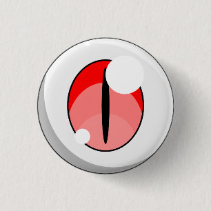 Schaltfläche "niedlich Red Ghost Eyeball" Button