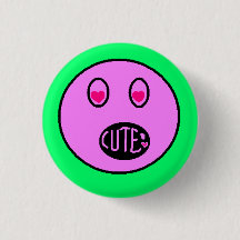 Schaltfläche "niedliches Herz Emoji Pastel Pixel"