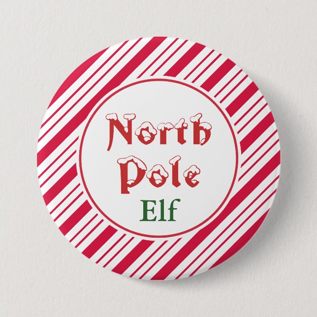 Schaltfläche "North Pole Elf" Button (Vorderseite)