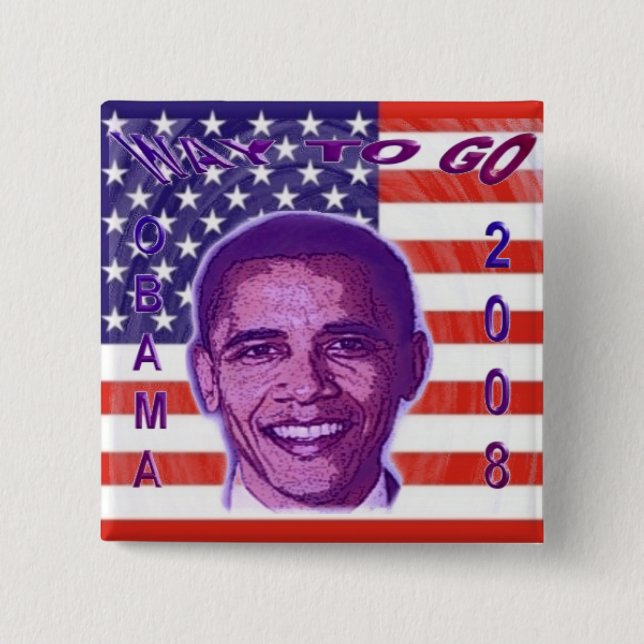 Schaltfläche OBAMA 2008 Button (Vorderseite)