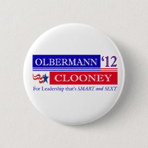Schaltfläche Olbermann Clooney 2012 Button