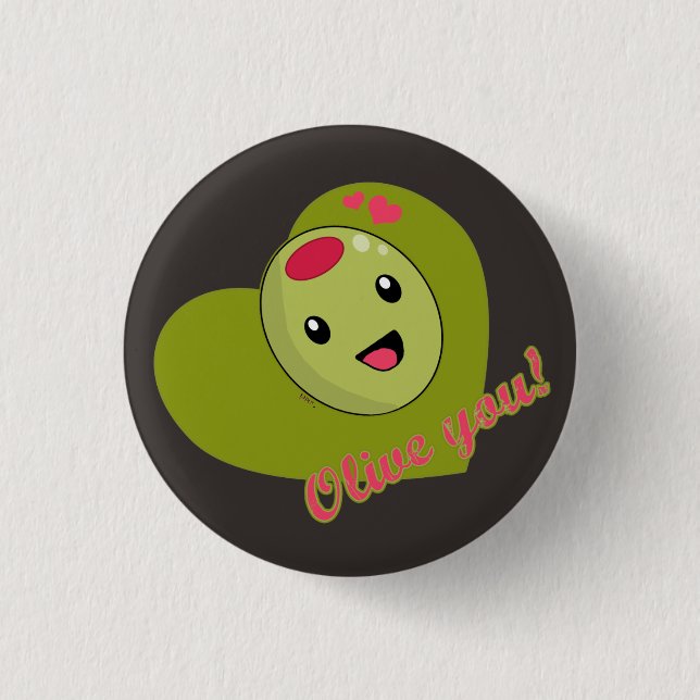Schaltfläche "Olivenöl" Button (Vorderseite)