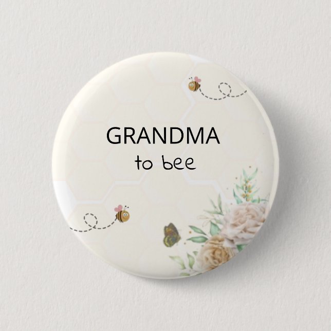 Schaltfläche "Oma to Bee Baby" Button (Vorderseite)