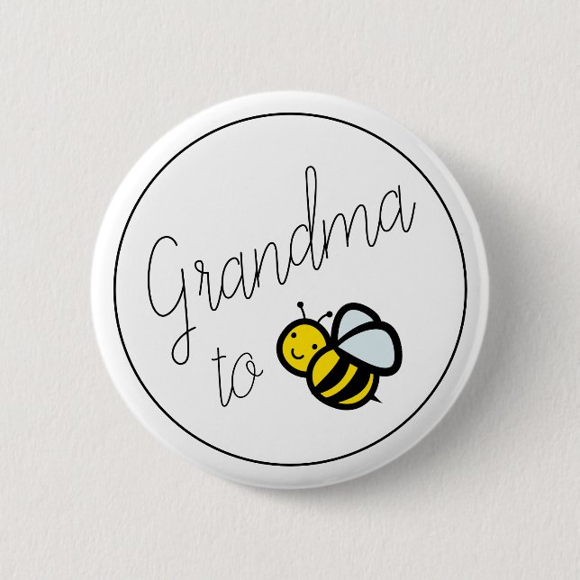Schaltfläche "Oma to Bee Baby" Button (Vorderseite)