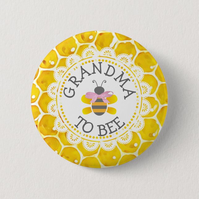 Schaltfläche "Oma to Bee Baby" Button (Vorderseite)