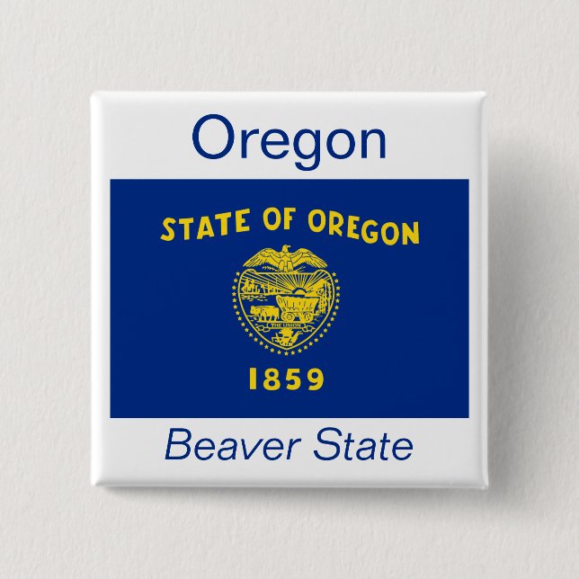 Schaltfläche "Oregon Flag" Button (Vorderseite)