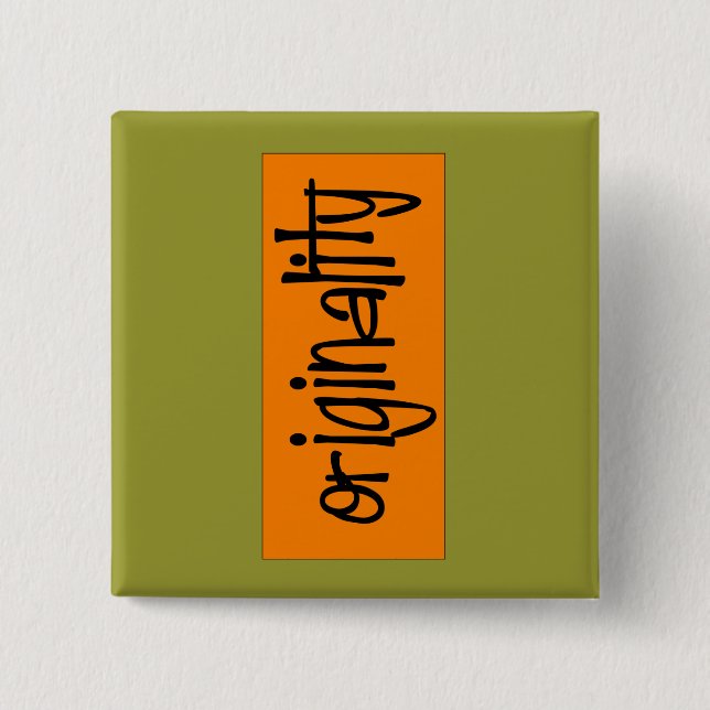 Schaltfläche Originalität Button (Vorderseite)