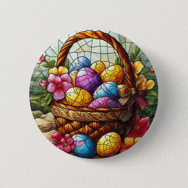 Schaltfläche "Osterkorb" Button (Vorderseite)