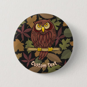 Schaltfläche "Owl Cartoon" Button