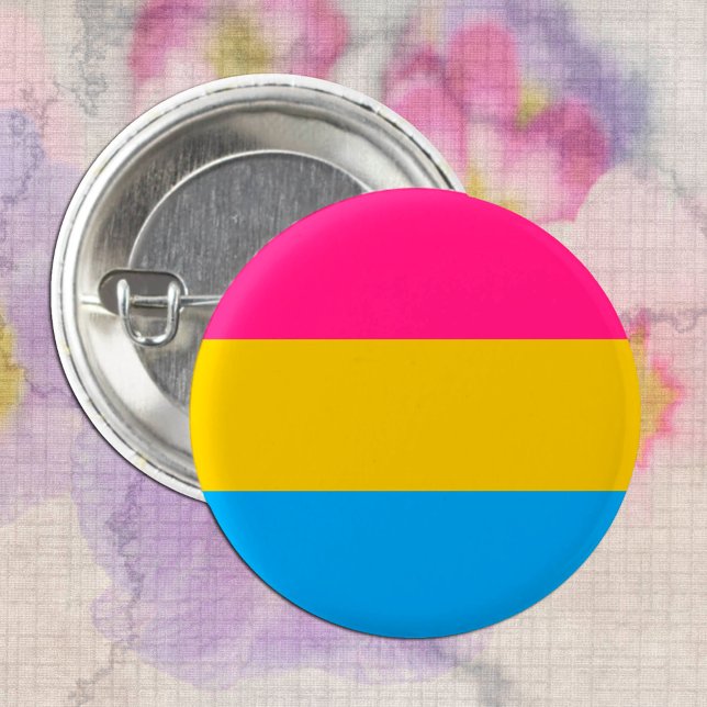 Schaltfläche "Pansexual Flag & Pride" Button (Von Creator hochgeladen)