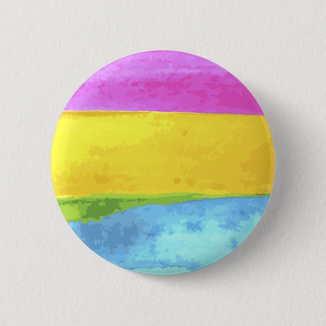 Schaltfläche "Pansexual Watercolor" Button (Vorderseite)