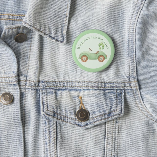 Schaltfläche "Pastellgrün" für Auto und Ballon Button (Beispiel)