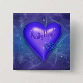 Schaltfläche "Periwinkle Lila & Aqua Wedding Plann Button