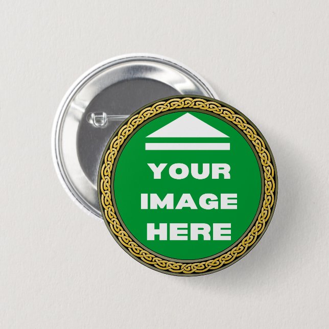 Schaltfläche - Personalisiert - Bild hinzufügen /  Button (Vorne & Hinten)