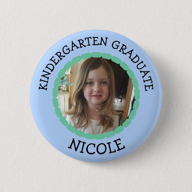 Schaltfläche "personalisierter Kindergarten - Foto Button (Vorderseite)