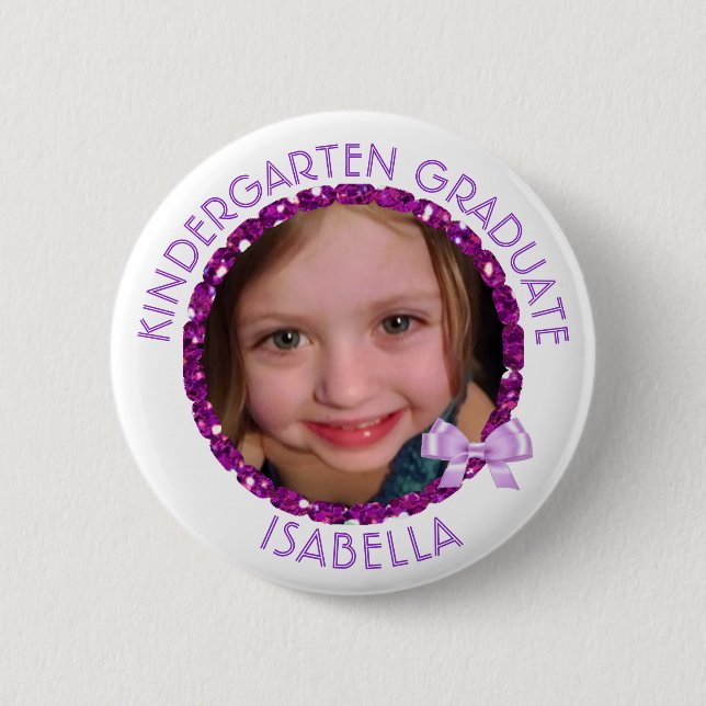 Schaltfläche "personalisierter Kindergarten - Foto Button (Vorderseite)