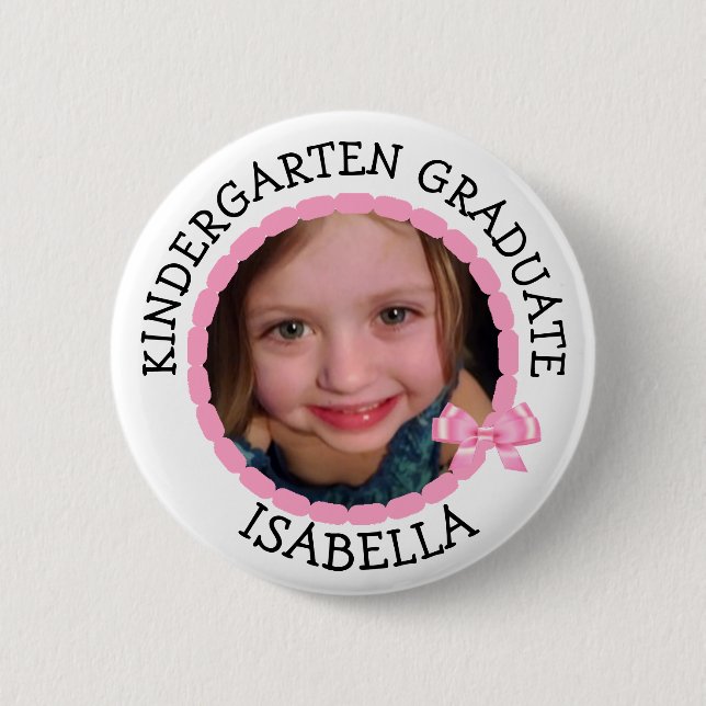 Schaltfläche "personalisierter Kindergarten - Foto Button (Vorderseite)