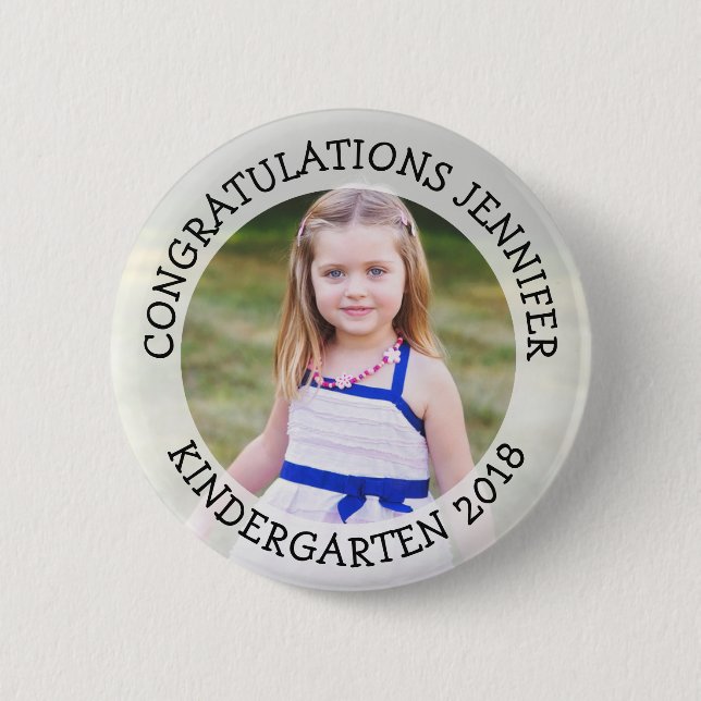 Schaltfläche "personalisierter Kindergarten - Foto Button (Vorderseite)