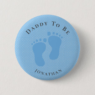 Schaltfläche "personalisierter Vater für blaue Pun Button