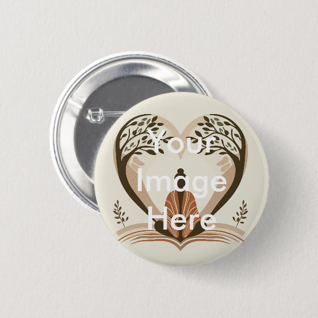 Schaltfläche Pinback für Ihr eigenes Foto personal Button (Vorne & Hinten)