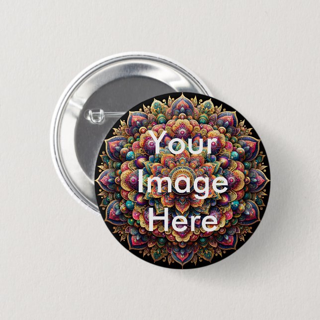 Schaltfläche Pinback für Ihr eigenes Foto personal Button (Vorne & Hinten)