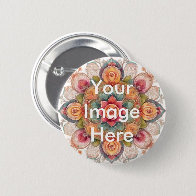 Schaltfläche Pinback für Ihr eigenes Foto personal Button (Vorne & Hinten)