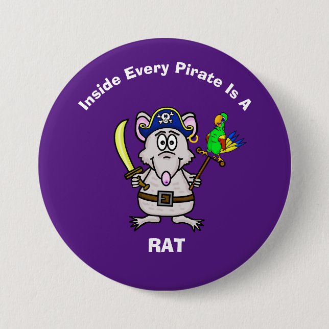 Schaltfläche "Pirate Rat" Button (Vorderseite)