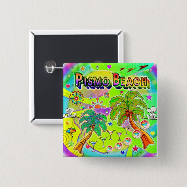 Schaltfläche "Pismo Beach Mind" Button (Vorne & Hinten)