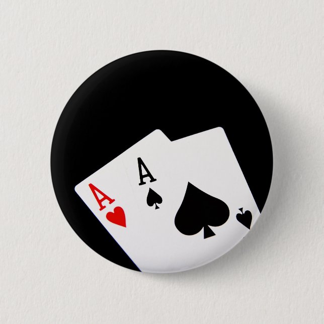 Schaltfläche Poker Aces Button (Vorderseite)