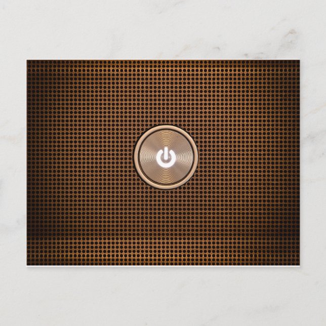 Schaltfläche Power Postkarte (Vorderseite)