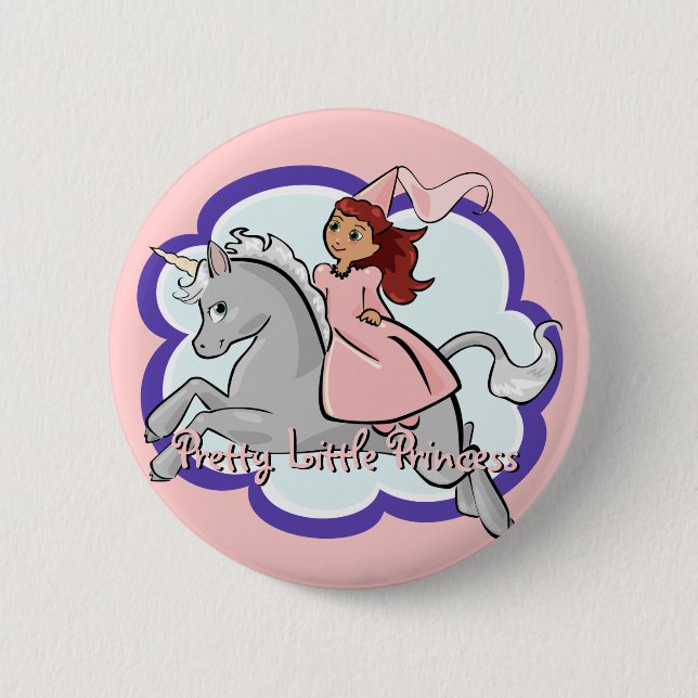 Schaltfläche Princess & Unicorn Button (Vorderseite)
