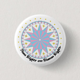 Schaltfläche "Protest Hex Sign Trans Rights" Button