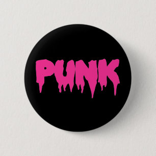 Schaltfläche "Punk" Pink Tropfen Schriftart Button