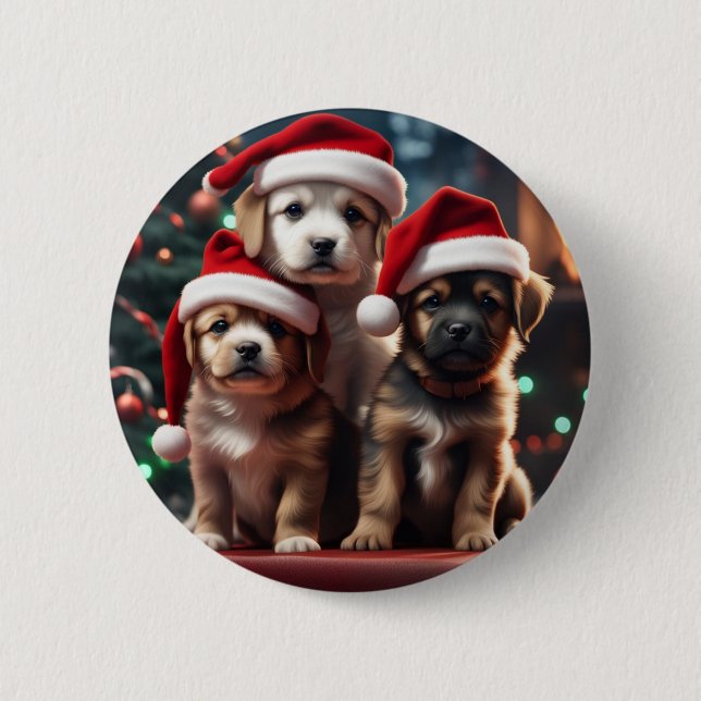 Schaltfläche "Puppy Paws" Button (Vorderseite)