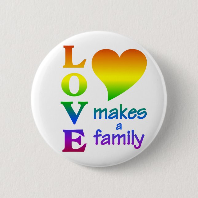 Schaltfläche "Rainbow Family" Button (Vorderseite)