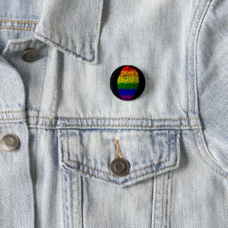 Schaltfläche "Rainbow Fingerprint LGBT Prix"-Butto Button