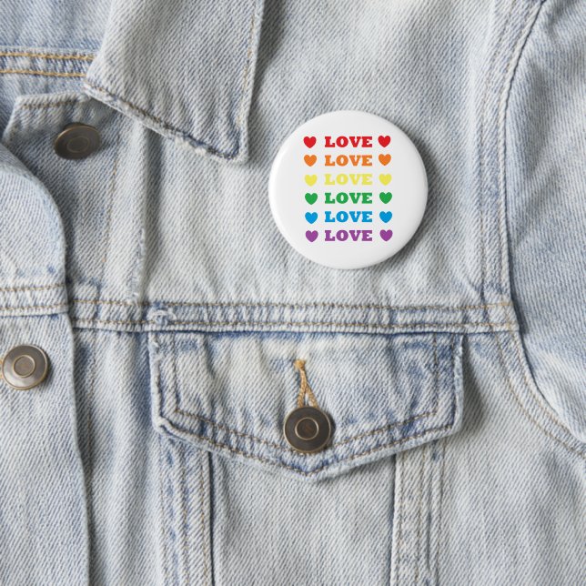 Schaltfläche "Rainbow Liebe" Button (Beispiel)