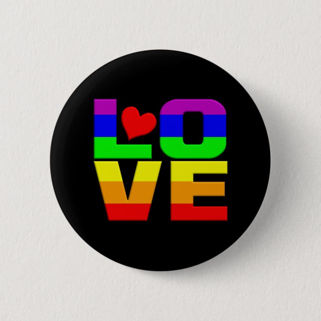 Schaltfläche "Rainbow Liebe" Button (Vorderseite)