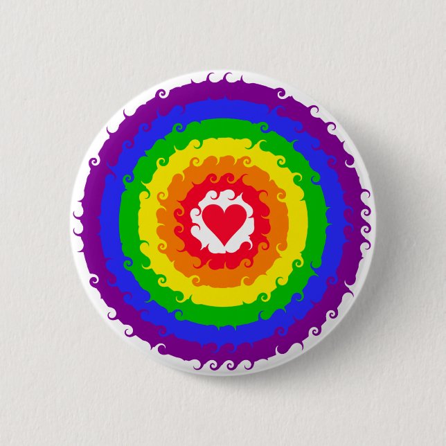 Schaltfläche Rainbow Wheel Button (Vorderseite)
