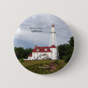Schaltfläche Rawley Point Lighthouse Button